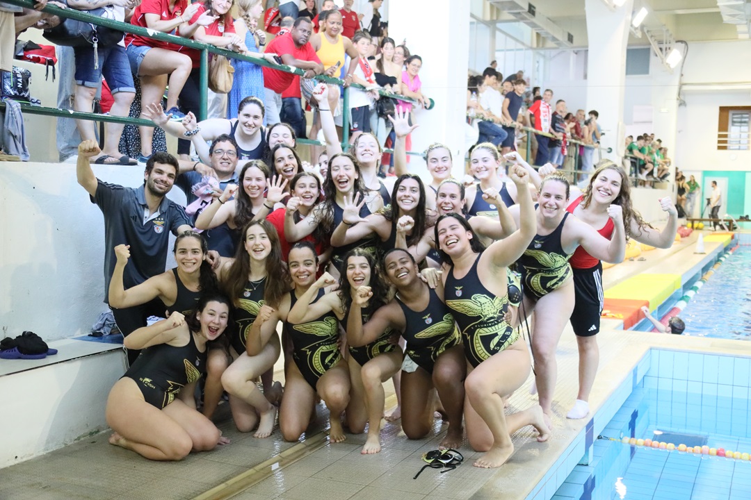 Benfica é pentacampeão feminino de polo aquático